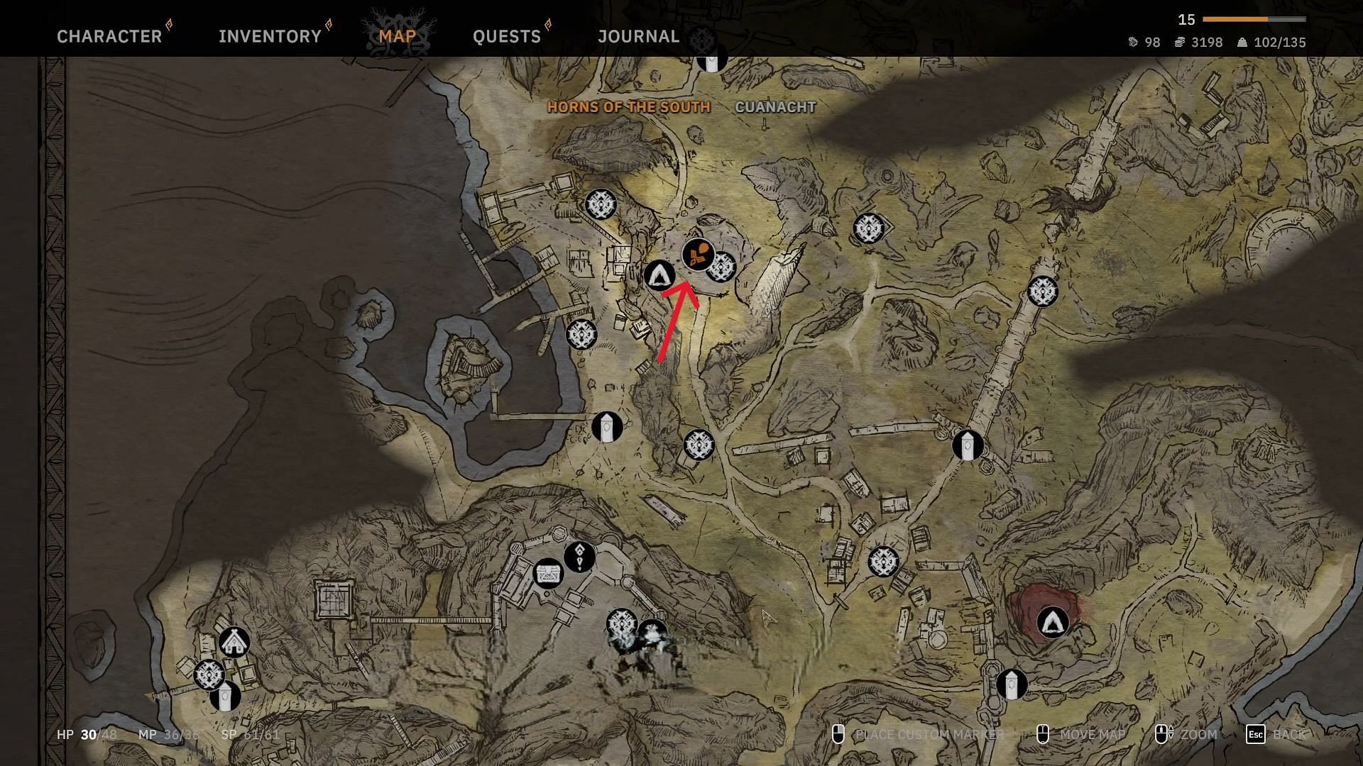 Whereabouts for Skeleton Army spell (Image via Awaken Realms / YouTube@Simple Guides)